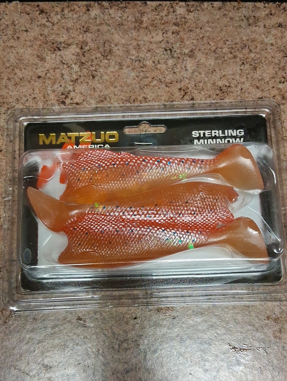 Orange Soft Fishing Swimbaits - Pack of 2